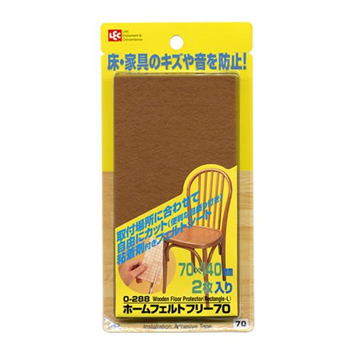 ●椅子やテーブルの脚に貼り付けて、フローリングのキズ、音を防止。ソフトなウールと静電気の起きにくいレーヨンとの混紡フェルト取り付け場所に合わせて自由にカットしてお使い下さい。粘着シール付きなので貼り付け簡単。・サイズ:70×140mm個装サイズ(約) 幅0.8×奥行9×高さ18cm材質:ウール60%、レーヨン40%