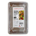 【20個セット】 大和物産 seasons ディッシュパック M 3組入 ランチボックス テイクアウト 使いきり食器 キッチン テーブル シーズンズ 使い捨て弁...