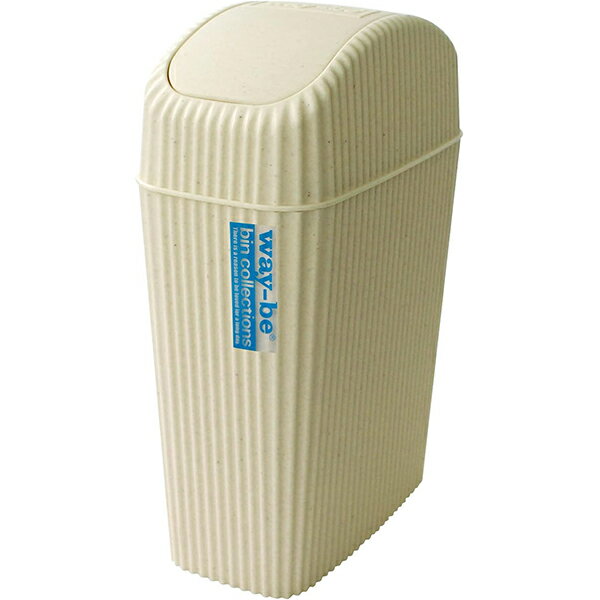 八幡化成 ゴミ箱 4L ウェイビー WB12-304 アイボリー （ ダストボックス くずかご ） ミニスイングペール ファニチャー ダンボール スイングタイプ 耐熱 耐冷 ポリプロピレン お風呂 リビング スリム トイレ グレー キッチン 卓上 ふた付き