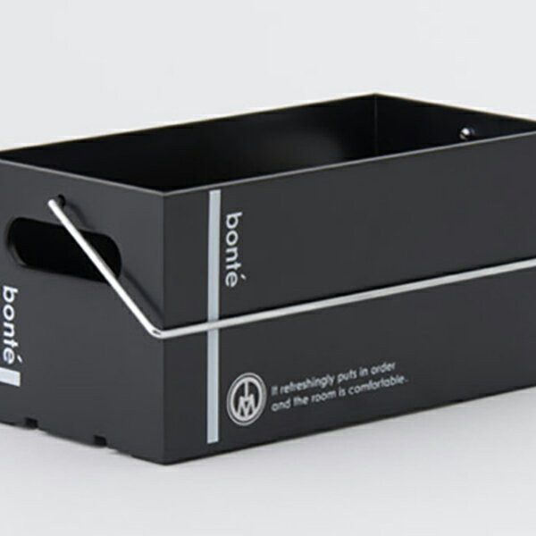 【40個セット】 八幡化成 ボンテ コンテナ 1011 ブラック 収納ボックス デスク周り 重ねられる ポリスチレン スチール 耐熱 耐冷 ボンテコンテナ 小物...