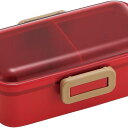 スケーター 食洗機対応 ふわっと弁当箱 PFLB6AG レッド 弁当箱 一段 仕切り 食洗機 レンジ 抗菌 ロック チェリーレッド 無地 シンプル くすみカラー 抗菌ふわっと弁当箱 お弁当箱 ランチボックス 電子レンジ対応 お弁当グッズ ランチ 子供 男の子