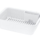 【14個セット】 リッチェル シェリー 水切りセット ホワイト L 水切りラック 水切りかご 抗菌 水切りバスケット 洗い桶 洗いおけ ディッシュラック カトラ...
