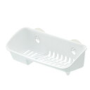 【10個セット】 リッチェル シェリー たわし入れ ホワイト A型 抗菌加工付き キッチン用品 スポンジラック 抗菌加工 スポンジホルダー 洗剤ラック 食器洗い...