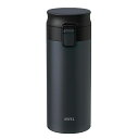 【40個セット】 アスベル 真空断熱携帯タンブラー 350ml TLW350 ブラック 水筒 ワンタッチ ステンレス パッキン一体 軽量 アースカラー タンブラ...