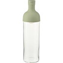 HARIO フィルターイン ボトル スモーキーグリーン FIB-75 水出し茶ボトル 耐熱ガラス 食洗機対応 こし網つき フィルターインボトル 冷水筒 ガラス ...
