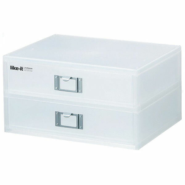 【6個セット】 吉川国工業所 書類ケース A4 2段 ライフモデュール A4ファイルユニットR W ホワイト 卓上収納 収納ボックス ライフモジュール 収納ケース 横入れ ファイルユニット オフィス 書斎 ホワイトデー 整理 書類 横型 ライクイット デスク