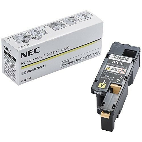 NEC PR-L5600C用トナーカートリッジ ( イエロー ) ( 約700枚印刷可能 ( JIS X 6932 ( ISO IEC 19798 ) に基づく公表値 ) )