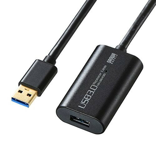 サンワサプライ KB-USB-R310 10m延長USB3.0アクティブリピーターケーブル USB3.1 Gen1対応 ハイパワー 延長コード 延長ケーブル 高速 ケーブル 延長用 アダプタ アクティブ パソコン周辺機器 延長