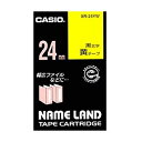 【4個セット】カシオ スタンダードテープ 黄 ( 黒文字 ) 24mm×8m ラベル用品 本体色 カートリッジ テープ ラベルライタリボン 純正 粘着タイプ テープライター 黄色テープ 用品 オフィス ラベラー テープカートリッジ キイロジニ ラベルテープ 送料無料