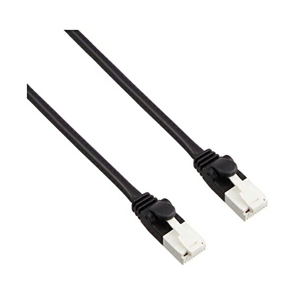 【19個セット】 ELECOM LD-CTT/BK1/RS EU RoHS指令準拠 CAT5E対応 爪折れ防止 LANケーブル 1m/簡易パッ..