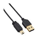 【11個セット】 サンワサプライ KU-SLAMB510BKK 極細ミニUSBケーブル(ミニBタイプ・ブラック・1m) 極細 ツイストペア線 配線 ブラック 耐...