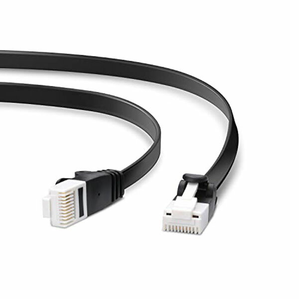 【5個セット】 ELECOM LD-GFAT/BK30 カテゴリー6A対応LANケーブル/LD-GFATBKシリーズ/3m フラットケーブル 配線 ブラック ツメが折れない ヨリ線 爪折れ防止コネクタ 超高速 ツメ折れ防止タイプ パソコン エレコム ケーブル 送料無料