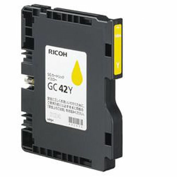 【2個セット】リコー 515925 RICOH SGカートリッジ(Mサイズカートリッジ) イエロー GC42Y 約1900ページ印刷可能(ISO/IEC24711・24712準拠) インクカートリッジ 純正 プリンターインク インク トナー 純正品 純正インク インクタンク リコー カラー 送料無料
