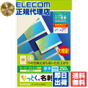 【2個セット】 エレコム MT-HMN1IVZ マルチカード 名刺 250枚分 10面×25シート マイクロミシン アイボリー 作成 用紙 なっとく名刺 ( 標準 塗工紙 ) 送料無料