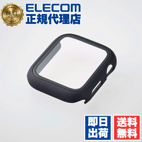 【10個セット】 エレコム AW-20MFCGOBK Apple Watch 44 mm 用 カバーケース プレミアム ゴリラガラス 高透明 AppleWatc...