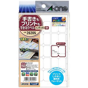 【5個セット】 エーワン 手書きもプリントもできるラベル はがきサイズ・インデックス 中 15面・10シート 150片