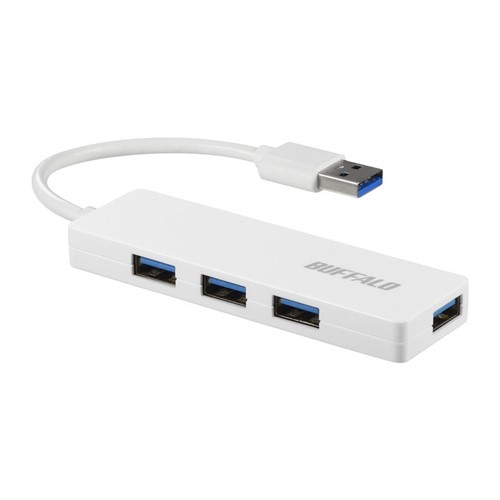【2個セット】 バッファロー BSH4U120U3WH USBハブ ホワイト 【2個セット】 バッファロー BSH4U120U3WH USBハブ ホワイト