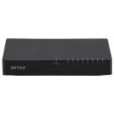 バッファロー LSW4-TX-8EP/BKD 10/100Mbps対応スイッチングHub プラスチック筐体/電源外付けモデル(8ポート) ブラック(2)