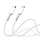 PGA PG-YWCC05WH 充電/通信 やわらかケーブル USB-CtoUSB-C Premium Style 0.5m ホワイト(2)