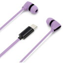 PGA PG-SECE4PP3 USB Type-Cコネクタ ステレオイヤホン カナルタイプ Premium Style コード長1.2m パープル PGSECE4PP3(2)