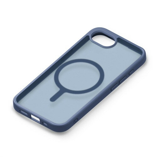 【10個セット】 PGA PG-25KMH06NV iPhone 16e用 MagSafe対応 ハイブリッドケース マットネイビー