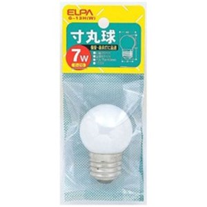 【10個セット】 ELPA(エルパ) 寸丸球G-13H(W)