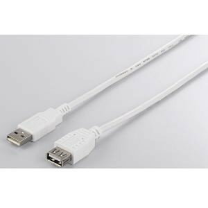 【3個セット】 USB2.0延長ケーブル (A to A) 3m ホワイト
