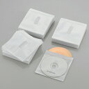 【2個セット】 エレコム CCD-NIWB240WH Blu-ray・CD・DVD対応不織布ケース タイトルカード ホワイト 120枚(両面収納)