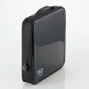 【2個セット】 エレコム CCD-H160BK CD/DVDファスナーケース 160枚収納 ブラック