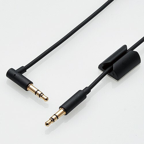 【10個セット】 エレコム MPA-C35L10BK 車載用φ3.5AUXオーディオケーブル(L-ストレート)(1.0m) ブラック