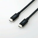 エレコム USB4-CC5P08BK USB4ケーブル(Type-C-TypeC) 0.8m ブラック(2)