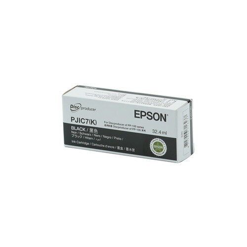 【3個セット】 EPSON PJIC7K 純正プリンターインクカートリッジ Disc Producer用 ブラック