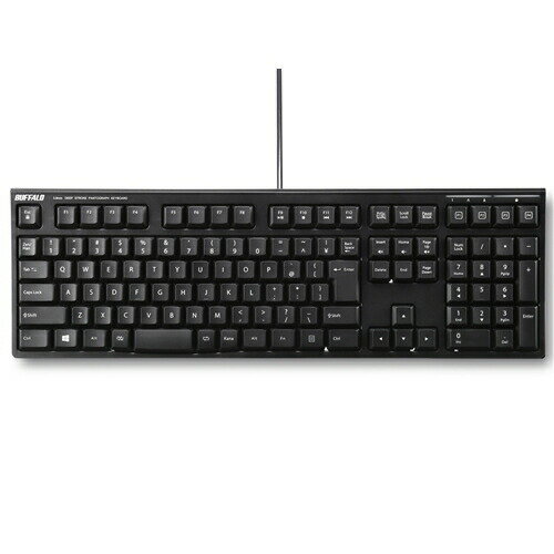 【5個セット】 キーボード バッファロー 有線 USB BSKBU510BK USB接続 有線ディープストロークパンタグラフキーボード ブラック 【5個セット】 キーボード バッファロー 有線 USB BSKBU510BK USB接続 有線ディープストロークパンタグラフキーボード ブラック