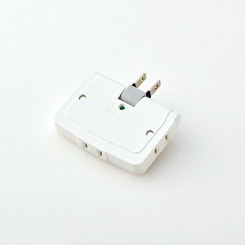 【10個セット】 タップ エレコム 雷ガード T-KTR04WH コーナータップ(雷ガード付き)