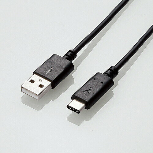 【10個セット】 エレコム U2C-AC15NBK USB2.0ケーブル(認証品、A-C) 1.5m