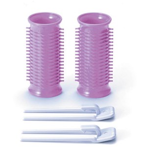 【2個セット】 コイズミ KHCV25 カーラー (直径25mm・2本入り) バイオレット