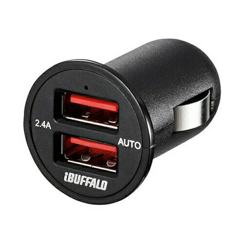 【10個セット】 バッファロー BSMPS2401P2BK 2.4A出力 シガーソケット用USB急速充電器 2ポートタイプ(ブラック) 【10個セット】 バッファロー BSMPS2401P2BK 2.4A出力 シガーソケット用USB急速充電器 2ポートタイプ(ブラック)