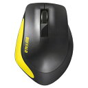 バッファロー BSMBW300MYE Premium Fitマウス無線/BlueLED光学式/静音/3ボタン/Mサイズ イエロー