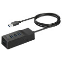 バッファロー BSH4A310U3BK USB3.0セルフパワーハブ 上挿し/4ポートタイプ マグネット付 ブラック(2)