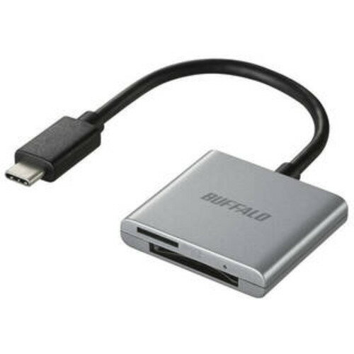 【2個セット】 バッファロー BSCR110U3CSV カードリーダー シルバー 【2個セット】 バッファロー BSCR110U3CSV カードリーダー シルバー