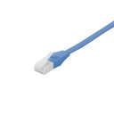 【2個セット】 バッファロー BSLS6FU20BL2 ツメの折れないLANケーブル カテゴリー6 ストレート フラットタイプ 2m ブルー
