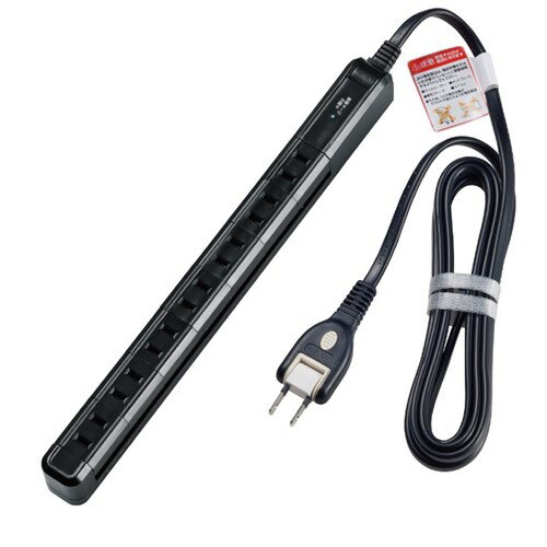 【3個セット】 ミヨシ OATC7P20BK 耐雷7個口回転タップ 2m ブラック
