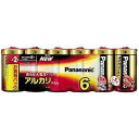 【5個セット】 パナソニック LR14XJ/6SW アルカリ単2×6本入アルカリ乾電池《金》(2)