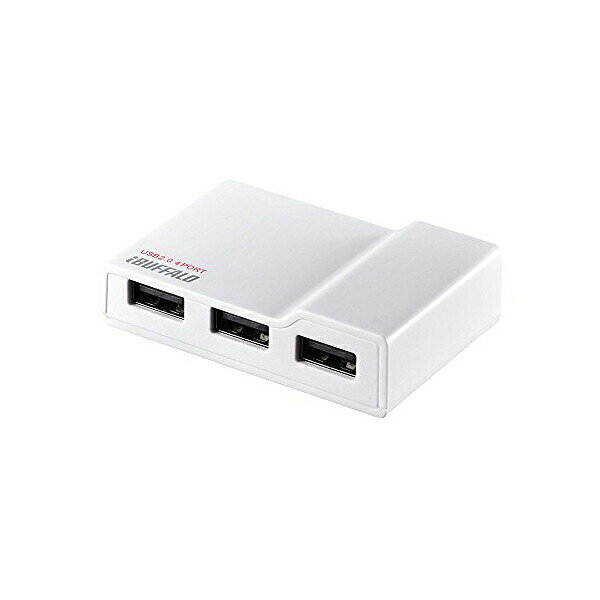 バッファロー PC / TV対応 4ポートセルフパワーハブ ホワイト BSH4A11WH 送料無料