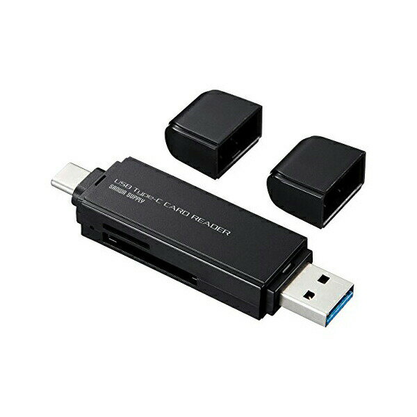 Rakuten - サンワサプライ TYPE-Cコンパクトカードリーダー ADR-3TCMS6BK USB Type Cカードリーダー ( microSDXC / SDXC対応 ) 送料無料