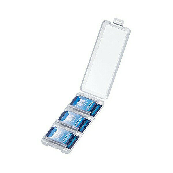 サンワサプライ SDカードケース ( 6枚収納 クリア ) FC-MMC23SDCL SDカードケース ( 6枚収納・2段・クリア ) 送料無料