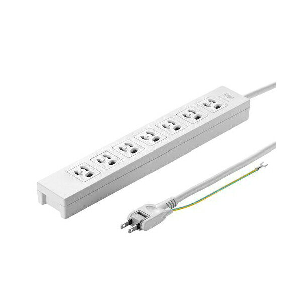 サンワサプライ 電源タップ TAP-F37-3SR 3個口 マグネット付き グレー SANWA SUPPLY TAP-F37 F37-3SR コンセント 抜け止めキャップ 配線 電源 タップ