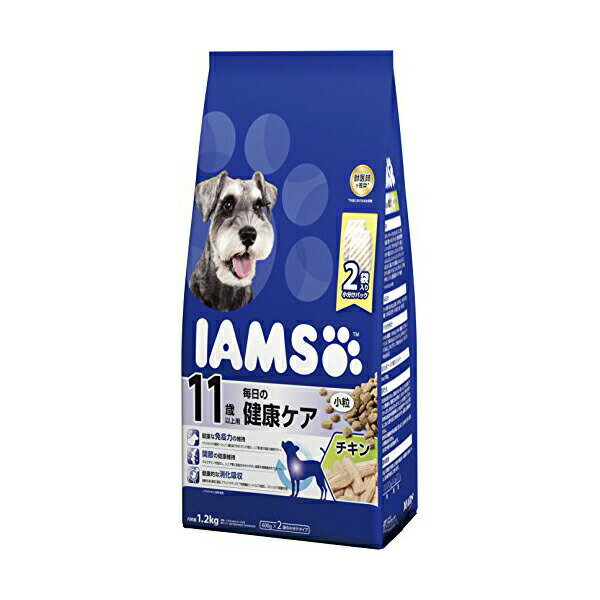IMAX - マースジャパンリミテッド アイムス IAMS ドッグフード 11歳以上用 毎日の健康ケア 小粒 チキン シニア犬用 1.2kg ペレット イヌ シニア 全品種 ドライフード マースジャパン 犬用フード 総合栄養食 ペット用品 高齢犬用 犬用品 ドライ 安心素材 価格は1個のお値段です