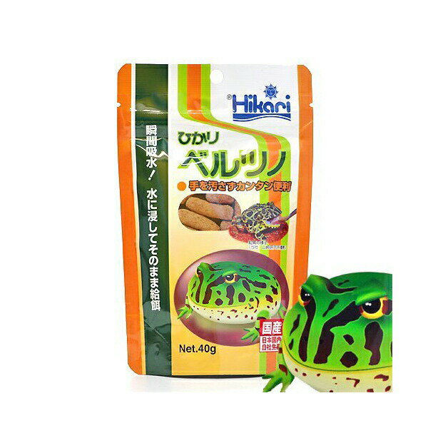 【6個セット】 キョーリン Hikari ヒカリひかりベルツノ 40g ベルツノ向き スティック 爬虫類 全年齢 全品種 エサ 両生類 国産 ひかり フード 日本製 ペット カエル 飼育 ごはん 飼料 安心素材