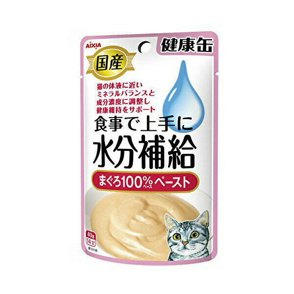 Natural - 【3個セット】 アイシア 健康缶パウチ 水分補給 まぐろペースト 40g 猫 マグロ ウェット ネコ アダルト 全品種 かつおペースト ささみペースト ささみフレーク 猫用ウェット キャットフード 国産健康缶パウチ ペットグッズ ペットフード ペット用品 安心素材